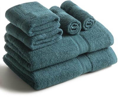 Unyqoos® Luxueuze Handdoekenset van Zacht Katoen voor Badkamer en Wellness Ontspanning, 6-delig