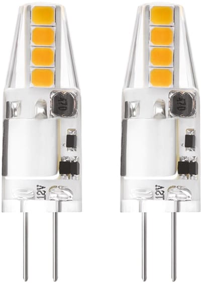 Kobi LED Lamp G4 1.5W - 170lm - 3000K - 12V - Voor Meubelverlichting, Caravan of Spot - G4 Insteeklampje - 2 stuks
