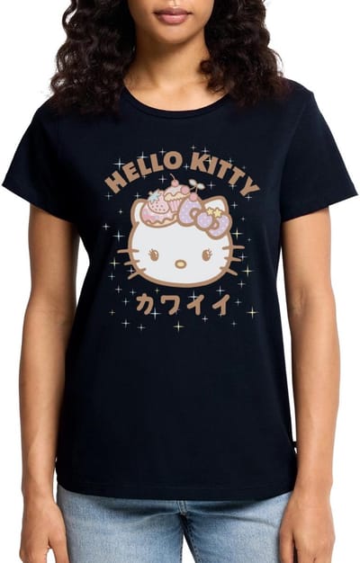 Hello Kitty Kawaii Stijlen Met Sterren Premium T Shirt Dames