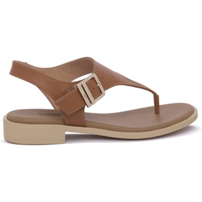 Platte sandalen NeroGiardini NERO GIARDINI 329 ARMENAI COGNAC