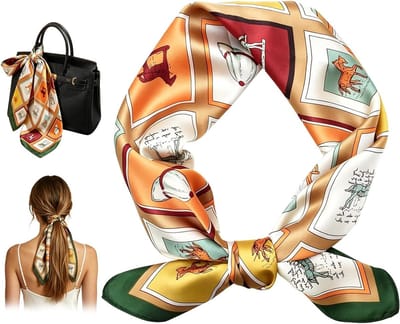 Elegante Zijden Sjaal voor Vrouwen, Lichtgewicht Bandana en Neckerchief, Perfect als Cadeau voor Elke Gelegenheid