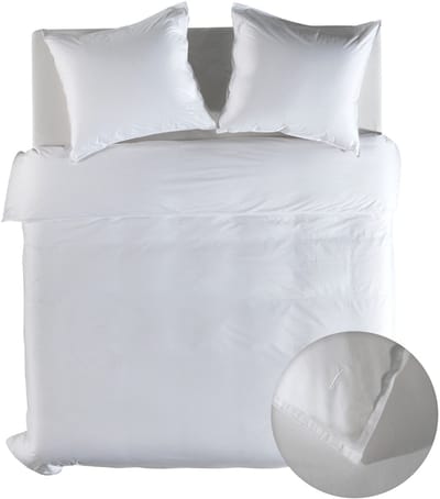 Yellow Dekbedovertrek Suite Nairobi - Gewassen Katoen - Blanc de Blanc - 200x200-220 cm - 100% Gewassen Katoen - Tweepersoons