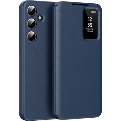 CaseBody Samsung Galaxy S25 Plus Smart Cover Blauw