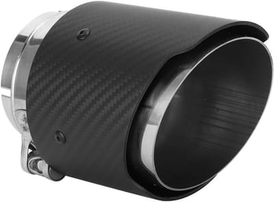 Exhaust Pipe Bon Fiber met 80mm Inlaat en 101mm Uitlaat voor CX5 en CX4 - Stijlvolle Matte Tip en Carbon Afwerking