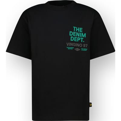 Vingino Boys Hens T-shirt Deep Black Size: 10 | T-shirts Outlet | Unisex | Zwart