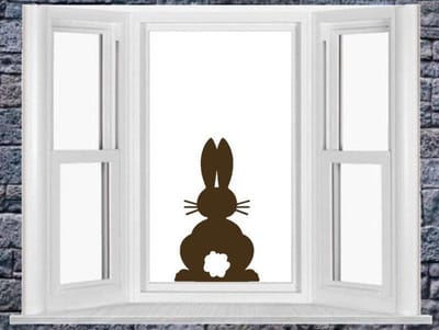 Herbruikbare raamsticker paashaas | Rosami