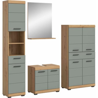 Scout badkamercombinatie salie MDF TZ Artisan eiken NB - 34x186x191cm