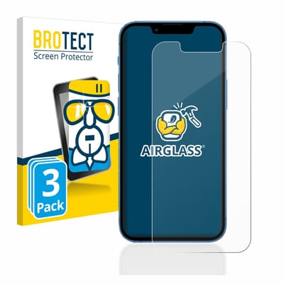 Screenprotector 3 Stuks voor Apple iPhone 13 mini Beschermglas transparant