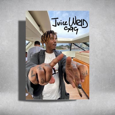 Juice Wrld - Metalen Poster - Birthday on a Yacht - 30x40cm