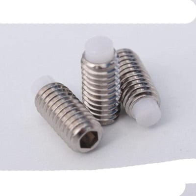 Inbus stelschroef - Nylon punt schroef - Meubelmontage - Roestvrij staal - M3 tot M10 - Zilverkleurig