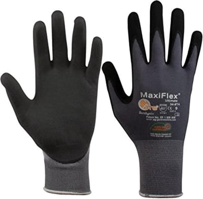 SW-Stahl 11532L Nylon Gebreide Handschoen Nitril/PU Schuim Maat. 10, zwart