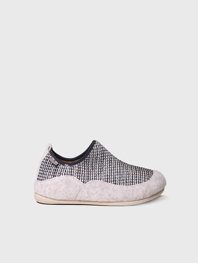 Herenslippers van stof en vilt | NIL-DS