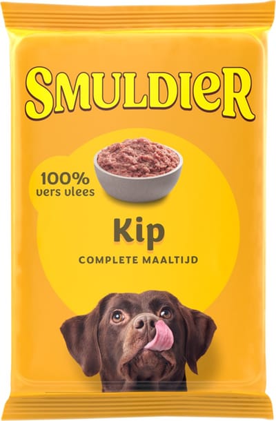 Smuldier Kip 400g | 24 st. | compleet | diepvries hondenvoer | vers vlees