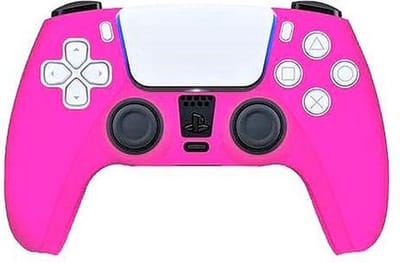 CHPN - Controller hoesje - Geschikt voor PS5 - Fuchsia - Skin voor Playstation 5 controller - Beschermhoes - Siliconen - Accessoires voor Playstation 5 - Universeel