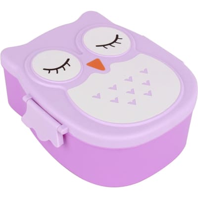 Boîte à déjeuner portable en plastique avec dessin animé, sans danger pour les aliments, récipient de stockage micro-ondable white