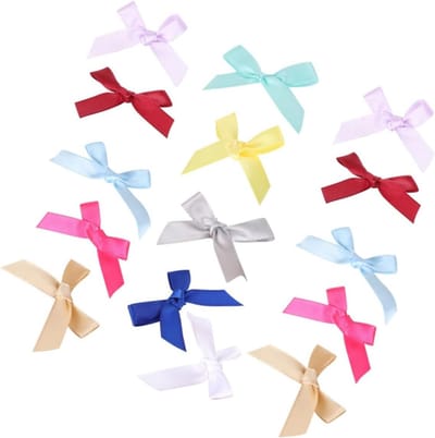 Polyester Strikken - Decoratie Strikken Lint - Cadeau Decoratie - Multifunctioneel DIY Accessoire - 100 Stuks - Willekeurige Kleur