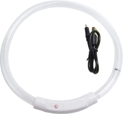 Lichtgevende Halsband Hond - USB Oplaadbaar - Multicolor - 60 - 70 cm - Honden Lampje Halsband - LED Halsband Hond - Hondenverlichting