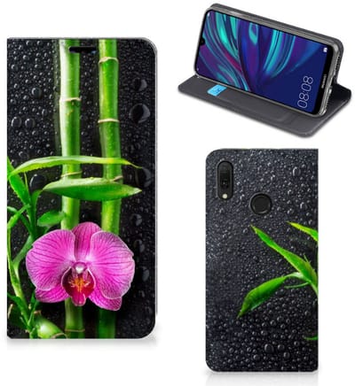 Huawei Y7 hoesje Y7 Pro (2019) Smart Cover Orchidee