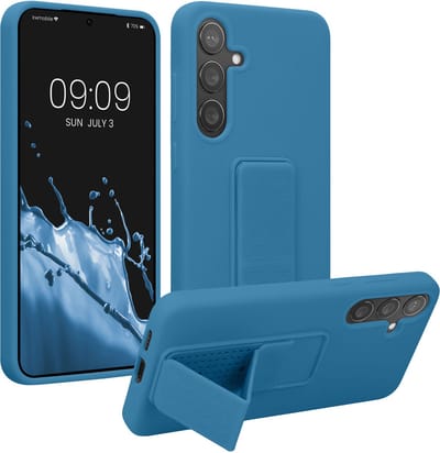 kwmobile back cover voor smartphone - geschikt voor Samsung Galaxy S24 Plus - 1x beschermhoesje van kunststof - In Caribisch blauw