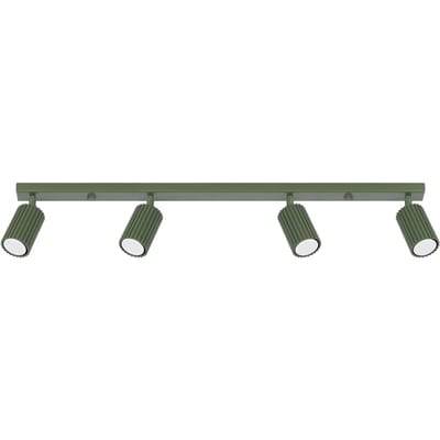 Sollux Lighting Plafondlamp Karbon - GU10 - olijfgroen - aluminium - 16.5x81x6.5cm