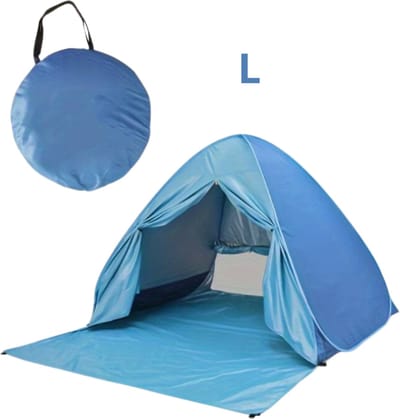 Nivard Strandparaplu - Extra Sterke Parasol - Winddicht Paraplu - Strand - Outdoor - UV Bescherming - Blauw L