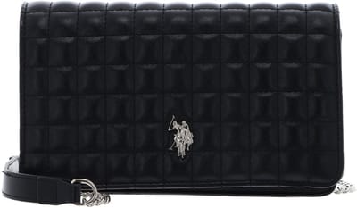 U.S. POLO ASSN. schoudertas Ceremony Quilted Flap Bag Black zwart