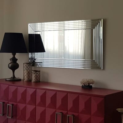 Asir Spiegel - Zilver - 130 x 65 cm
