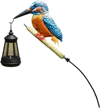 VHV - Solar Tuinlamp - Tuinprikker - Buitenlamp Solar - Kolibrie Decoratie - Tuinlamp Op Zonne Energie - Voor Tuinpad Gazon Patio