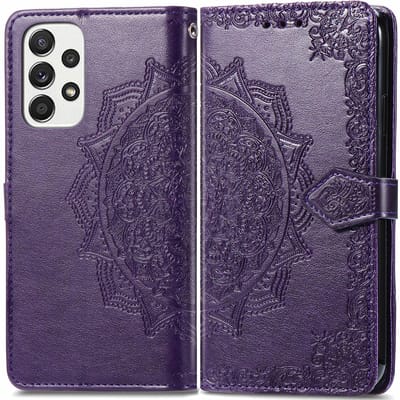 imoshion Hoesje - Geschikt voor Samsung Galaxy A53 - Mandala Bookcase - Paars