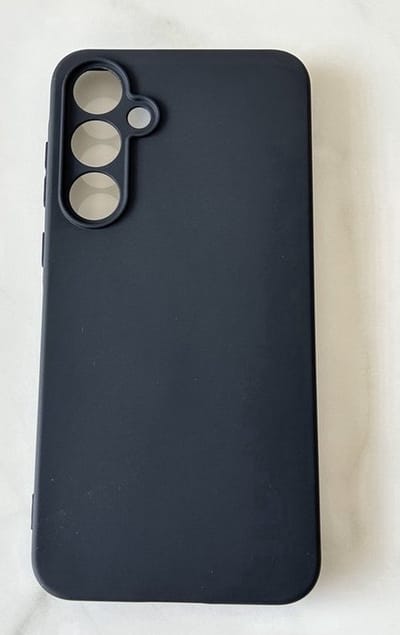 Camera bescherming Siliconen/TPU back cover hoesje - Geschikt voor Samsung Galaxy S24 FE - Extra camera bescherming - Zwart