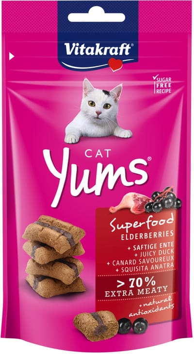 Vitakraft Cat Yums Superfood Vlierbes 40 g