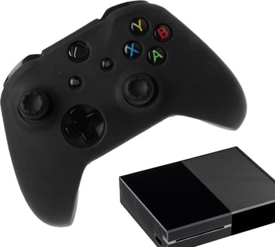 Gadgetpoint - Hoesjes & Skins voor Xbox One - Performance Gaming Case - Soft Grip Covers - Anti-Slip Controller Accessoires - Zwart Grip