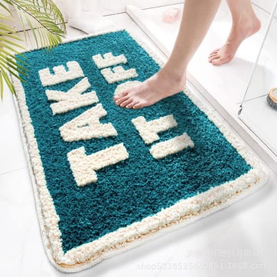 Cartoon Imitatie Kasjmier Vloermat Badkamer Absorberend Toiletdeur Entree Antislip Mat Slaapkamer Tapijt Deurmat Vloermat Huishoudelijk 50 * 80 thickened (imitation cashmere)