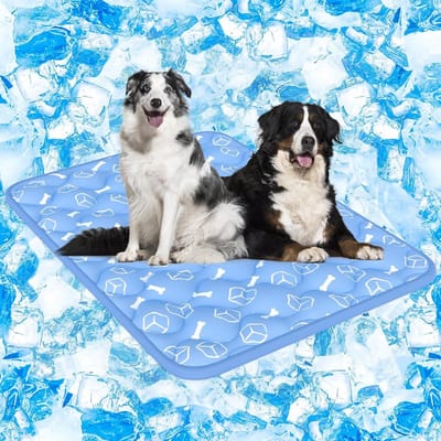Koelmat Hond - Hondenmat Koel - Zomerse Koelte - Zelfkoelend Arc-Chill - 102 x 150 cm - Blauw