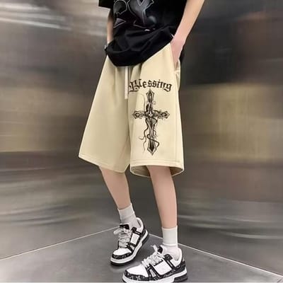 Zomer Nieuwe Jongens Losse Cross Vijfpunts Broek Student Basketbal Casual Veelzijdige Sportshorts 8XL