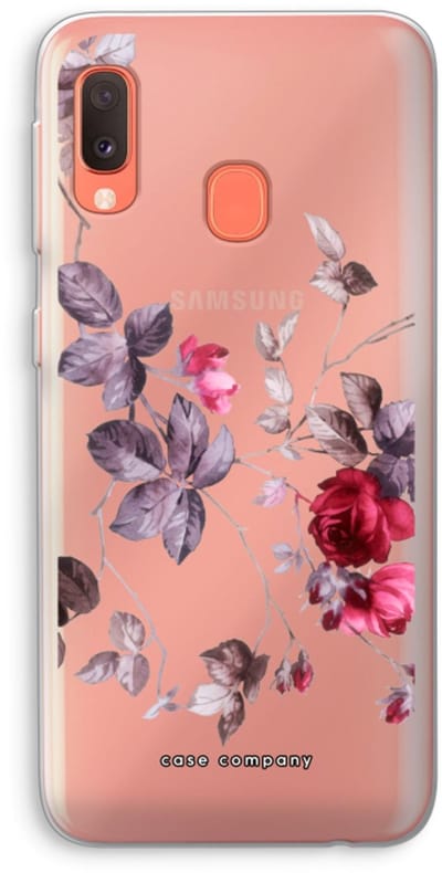 Case Company® - Hoesje geschikt voor Samsung Galaxy A20e hoesje - Mooie bloemen - Soft Cover Telefoonhoesje - Bescherming aan alle Kanten en Schermrand