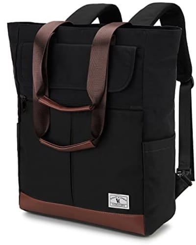 Waterbestendige Schoolrugzak 15.6 inch – Draagtas, Rugzak & Crossbody Tas in Één