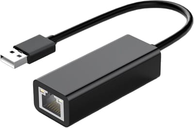 Type C Netwerkadapter - USB Ethernet Adapter - Stabiel Internet - Driverless Installatie - Compact Ontwerp - Zwart