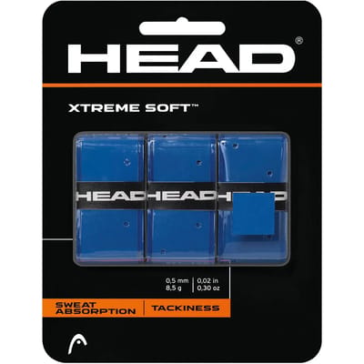 Head Xtreme Soft Overgrip 3 Stuks Kleur : Blauw