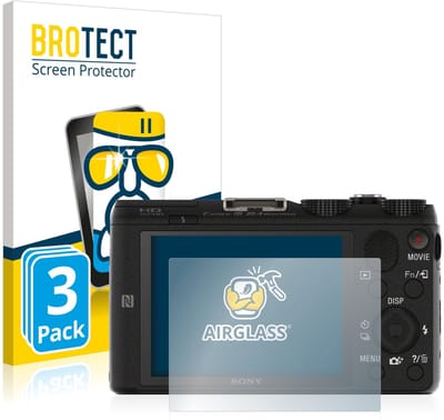 Screenprotector 3 Stuks voor Sony Cyber-Shot DSC-HX60V Beschermglas transparant