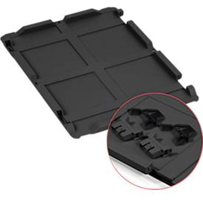 Scharnierdeksel serie Economy voor Euroboxen - gerecycled kunststof - 400 x 300 mm - antraciet - ons merk Schaefer Shop Pure