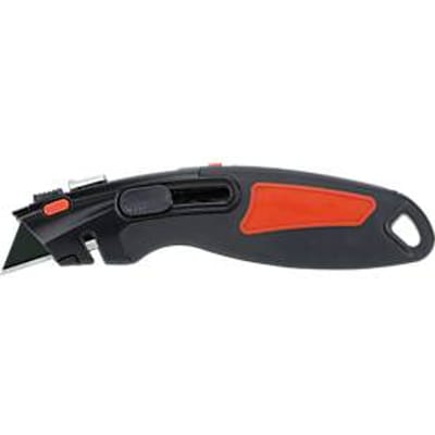 MAUL Veiligheidsmes MAULwork 18 mm met rubber bekleed rutschfest metaal staal Zink rubber Koolstof 17,5 cm zwart