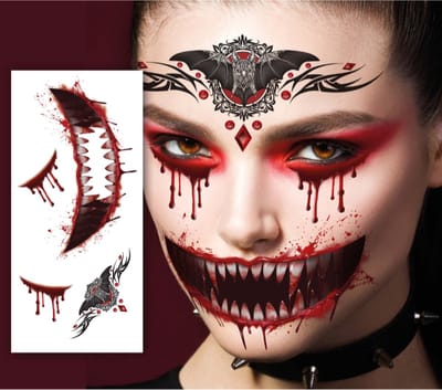 Fiestas Guirca - Vampire face tattoo