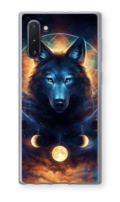 Case Company® - Hoesje geschikt voor Samsung Galaxy Note 10 hoesje - Wolf Dreamcatcher - Soft Cover Telefoonhoesje - Bescherming aan alle Kanten en Schermrand