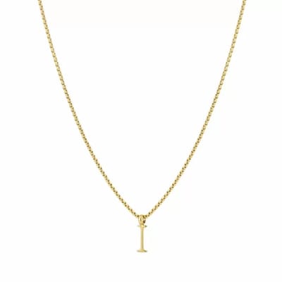 Bijoutheek Collier Letter I Goud