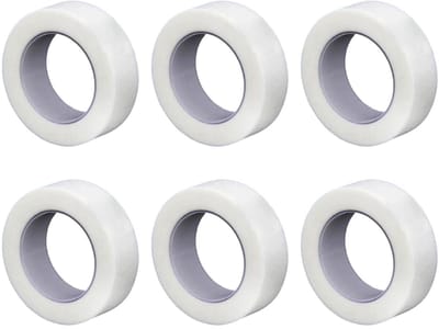 Dailygoods - Chirurgisch plakband - Microporeus - Ademend en sterk - Wit - Noodpleister - Geschikt voor gevoelige huid - 6 stuks