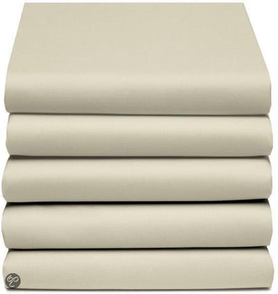 Hoeslaken Single jersey 1P XL -  80-90x210/220cm & 100x210cm silver sand (tot 25 cm) Damai