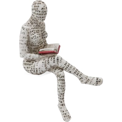 Hars Lezende Vrouw Beeldje Innovatieve Dame Lezen Pulp Molding Boekenplank Ornamenten voor Thuis