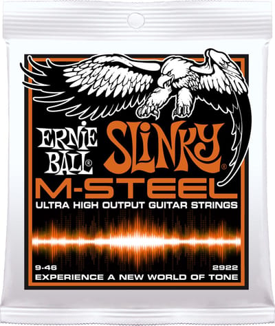 Ernie Ball Slinky M-Steel - Gitaarsnaren - Hybrid Slinky - 09-46 - Elektrische Gitaar