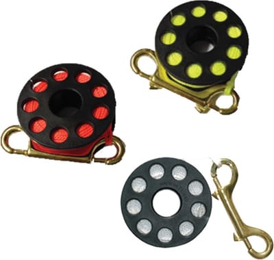 Dive Technics Mini Finger Reel - 50 Meter Oranje